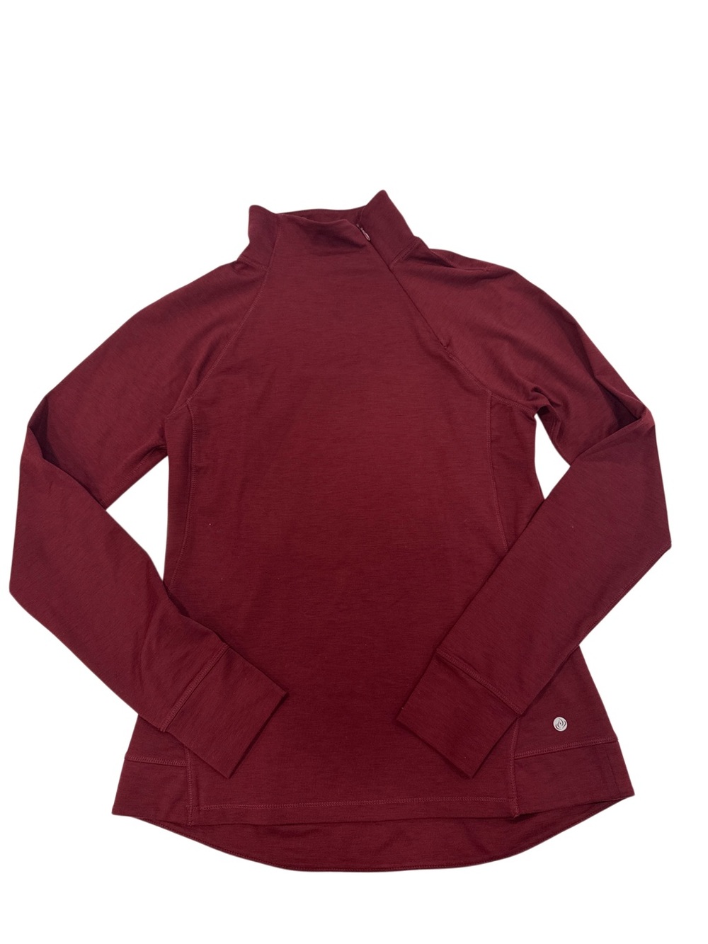 Like new!! Women’s Apana Long Sleeve Mock Neck Top - Burgundy, small